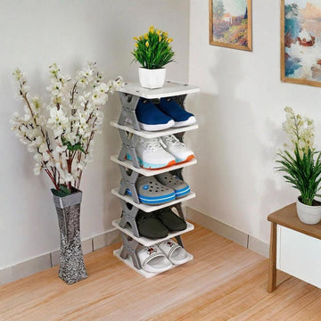X-shaped simple shoe rack